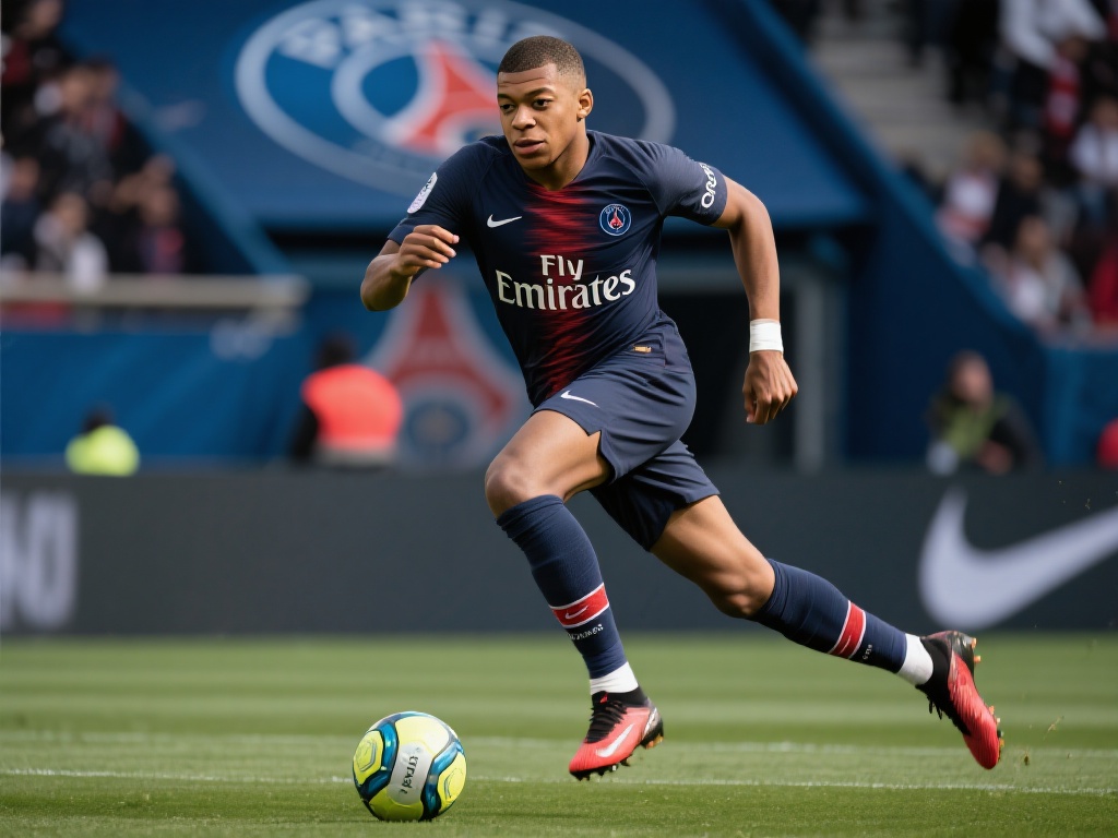 法国明星球员姆巴佩无疑是当代足坛的象征性